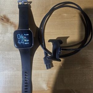 Fitbit Versa 2 Wristband Activity Tracker in Black (FB507BKBK)